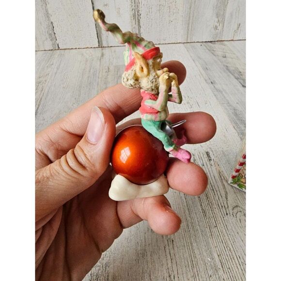 Enesco tiddles elf ornament Sandi zimnicki North Pole village figurine vintage r - Picture 5 of 8